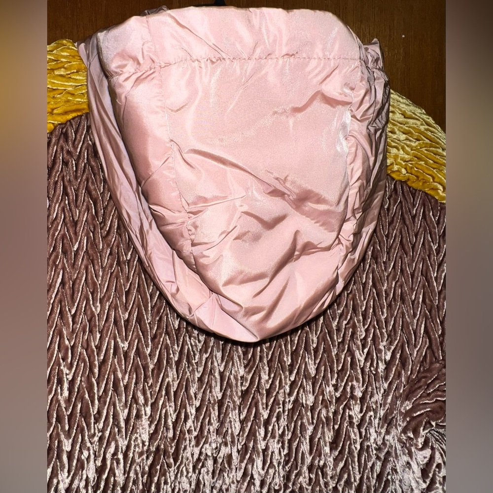 Moncler Cormoran Down Pink and Gold Women’s Jacket - Picture 3 of 16